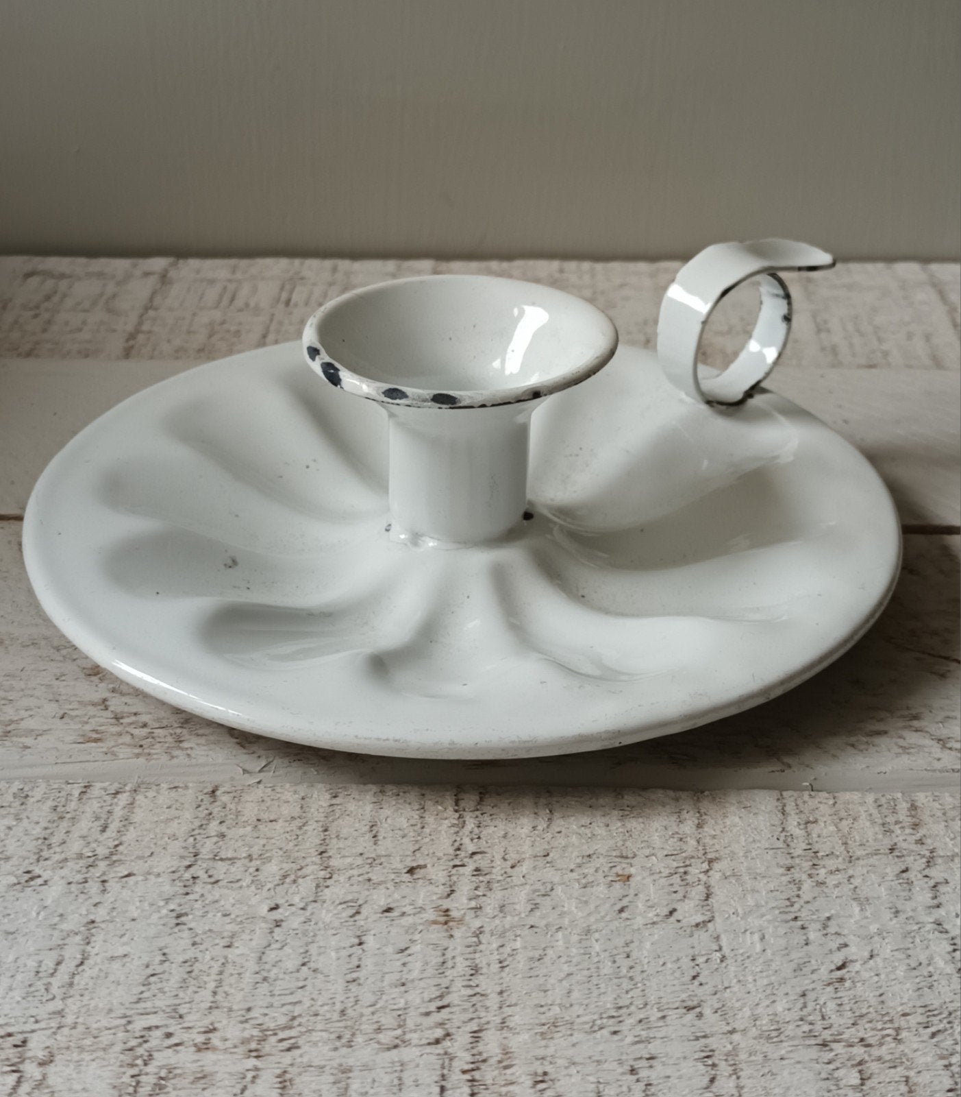 Vintage Witte Emaille blaker, Ophalen of Verzenden