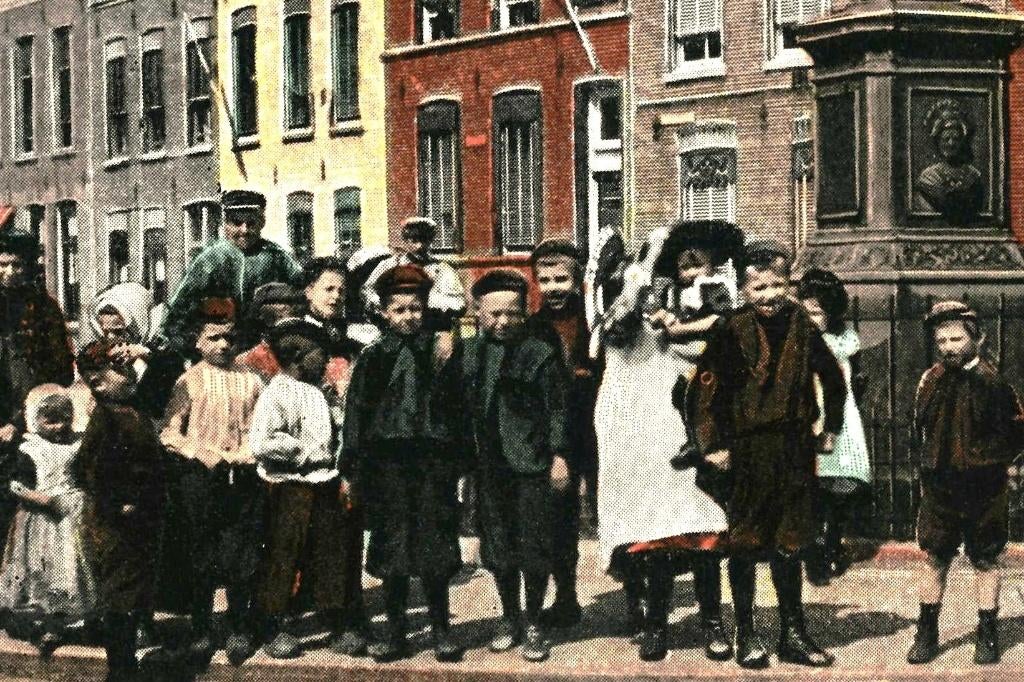 700721	Vlissingen	1900 Zeeland	Fontein	Gelopen met postzegel, Verzamelen, Ophalen of Verzenden, Voor 1920, Gelopen, Zeeland