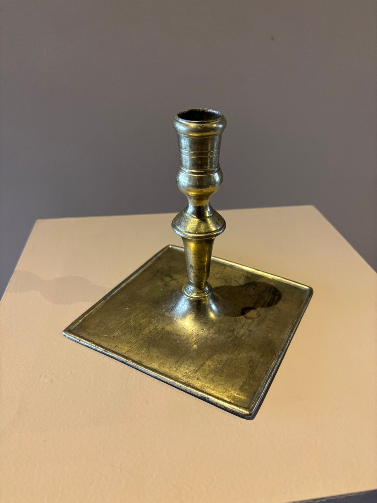17e eeuwse spaanse kandelaar, Ophalen of Verzenden, Koper of Brons