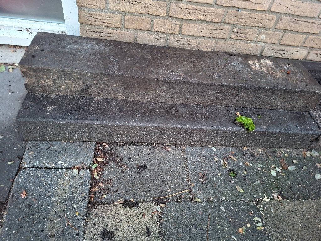 Tuin stenen border balken, Tuin en Terras, Ophalen, Gebruikt, Beton, Overige typen