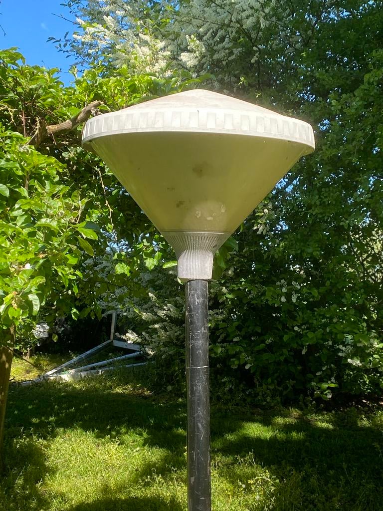 4x Buitenlampen voor paal 64mm, geschikt voor LED, Tuin en Terras, Buitenverlichting, Gebruikt, Staande lamp, Overige materialen