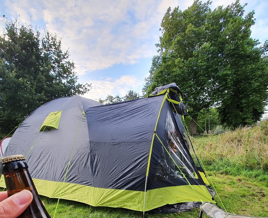 Obelink Milos 5 Deluxe Tent - Stahoogte 195cm, Ophalen, Zo goed als nieuw, Tot en met 5