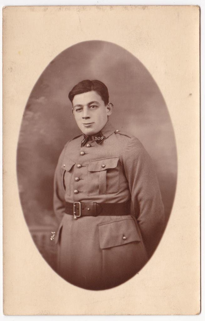 Fotokaart Franse Soldaat WO1 - 509e RI - Maubeuge, Verzamelen, Militaria | Algemeen, Landmacht, Foto of Poster, Overige gebieden