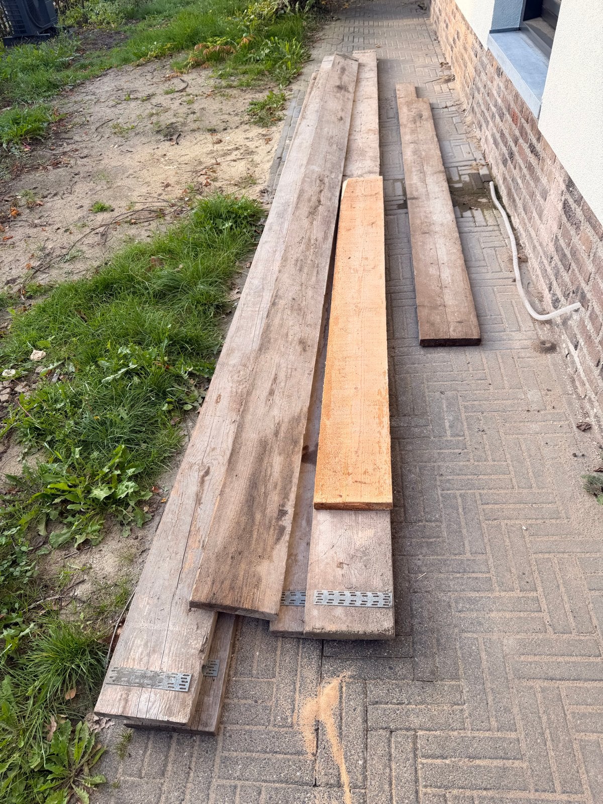 Steigerplanken gebruikt, Doe-het-zelf en Verbouw, Ophalen, Gebruikt, 25 tot 50 mm, 200 tot 250 cm