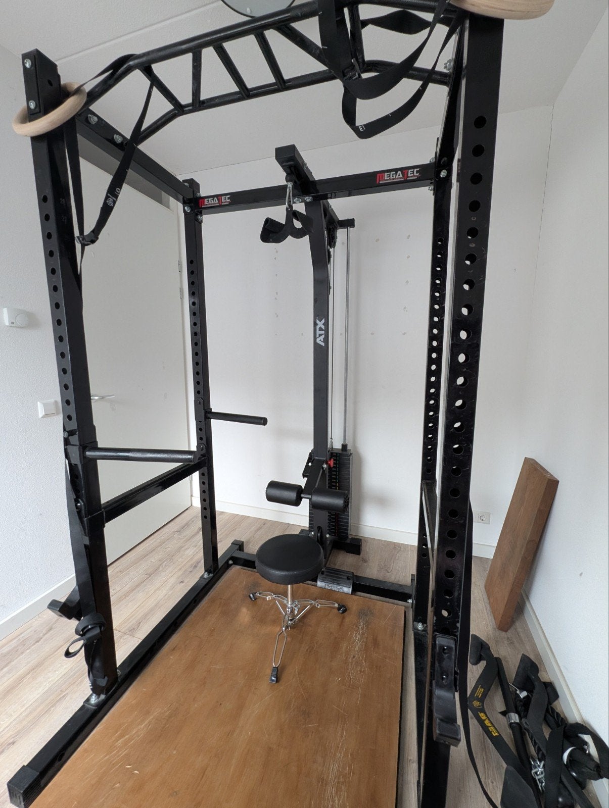 MegaTec MT-PR-10 Power Rack met ATX Lat Pulley, Ophalen, Gebruikt, Krachtstation