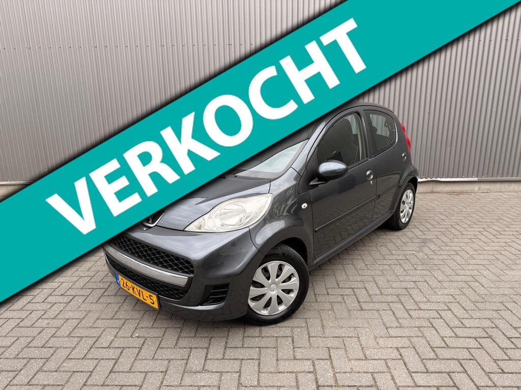 Peugeot 107 1.0-12V Sublime Airco|Elektrische ramen|Centrale, Voorwielaandrijving, Gebruikt, Zwart, 4 stoelen