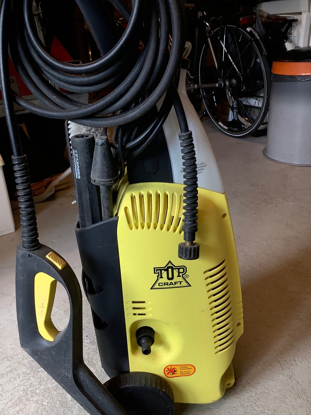 Topcraft hogedrukspuit, Tuin en Terras, Hogedrukreinigers, Ophalen, Gebruikt, Elektrisch, Met regelbare waterdruk