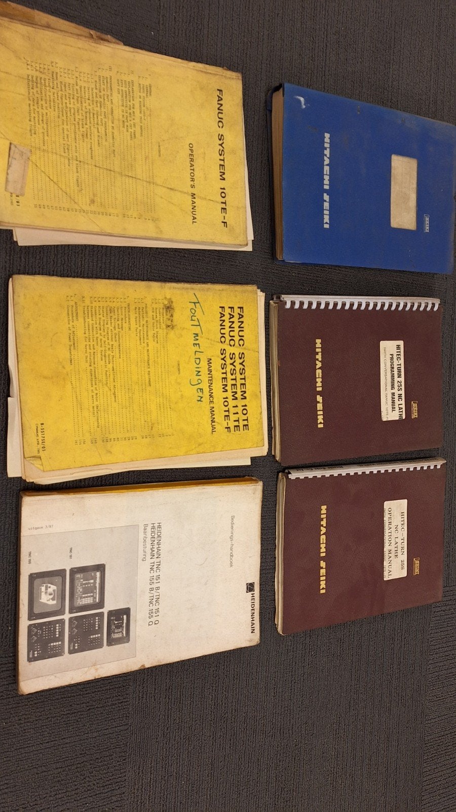 Handleidingen Fanuc, Hitachi Seiki, Heidenhain, Boeken, Ophalen of Verzenden, Gelezen, Werktuigbouwkunde, Fanuc, Hitachi Seiki, Heidenhain