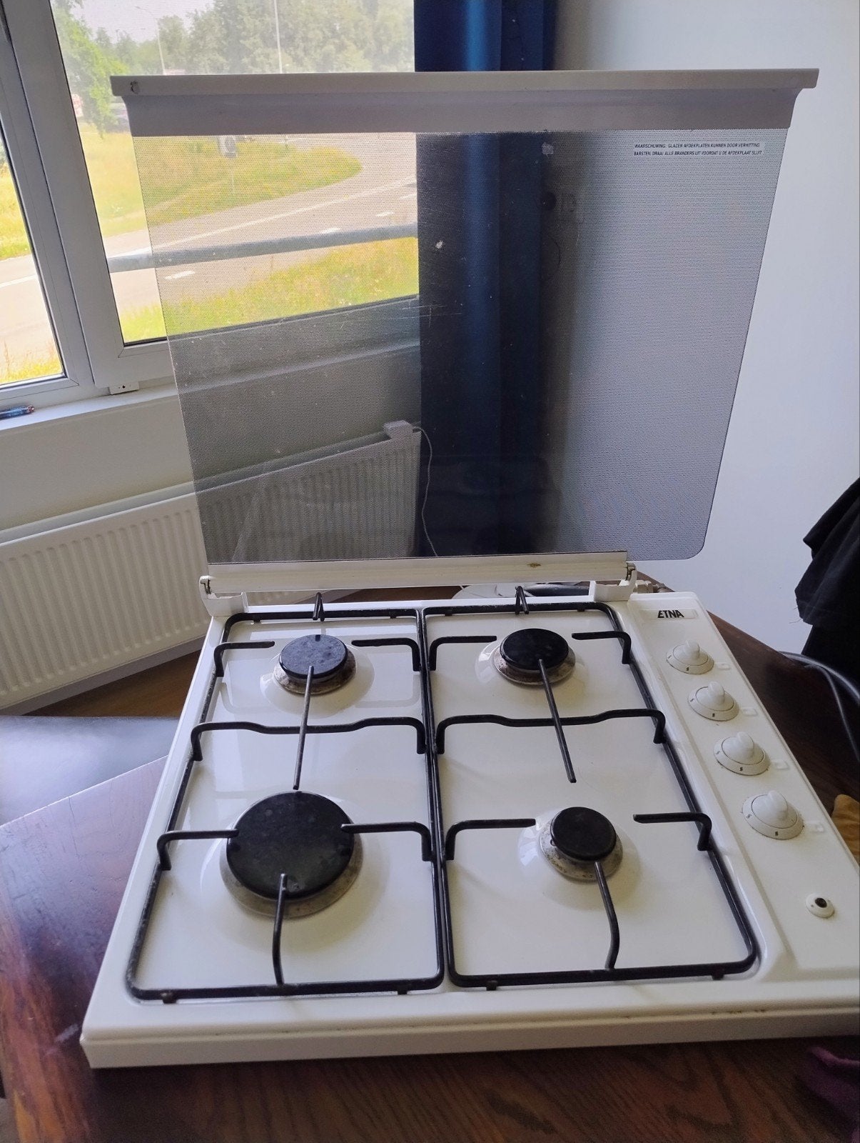 Etna gas kookplaat, Witgoed en Apparatuur, Kookplaten, Ophalen of Verzenden, Vrijstaand, Gas, 4 kookzones