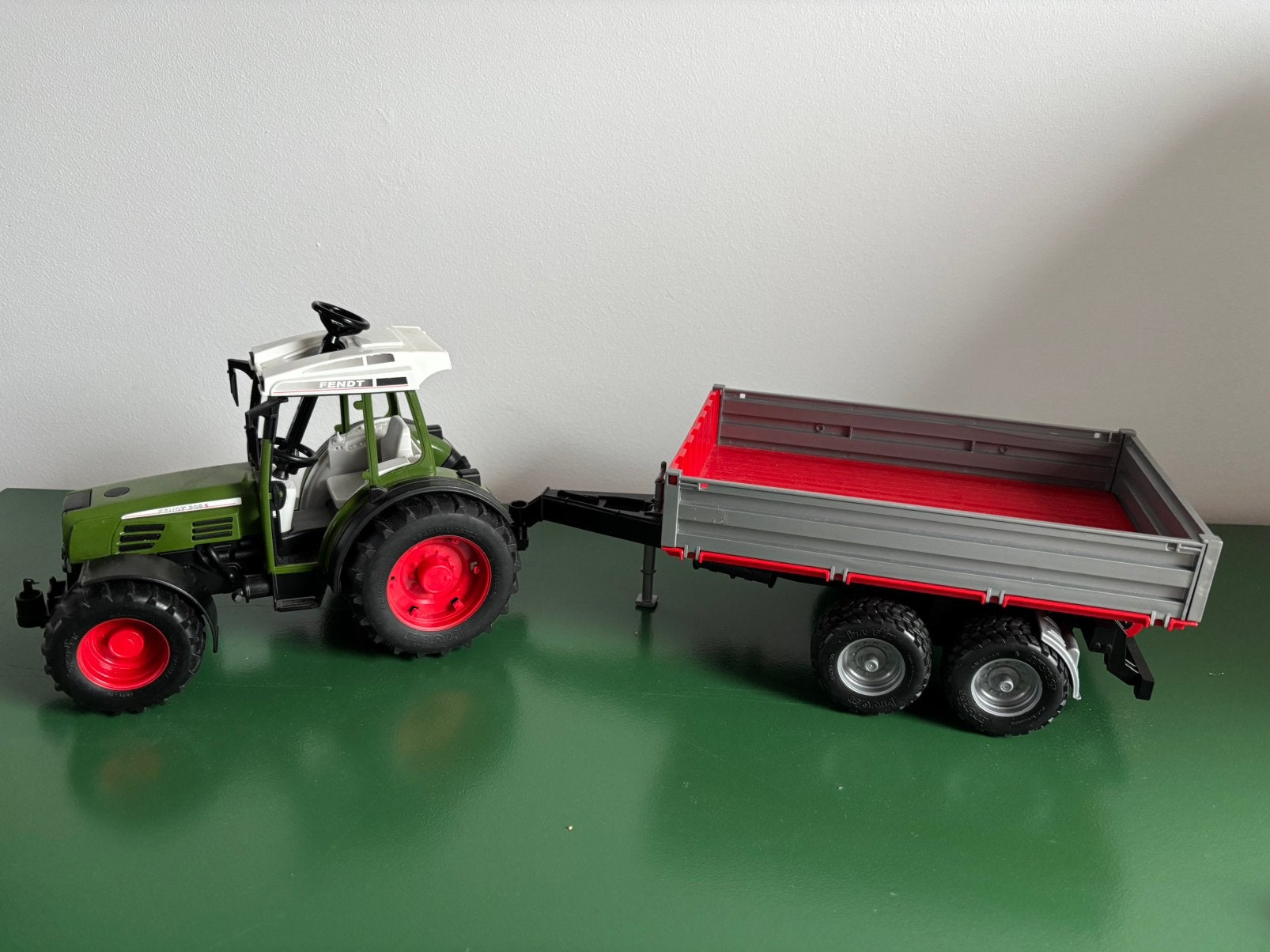 Bruder - tractor met aanhanger - als nieuw!, Ophalen, Zo goed als nieuw
