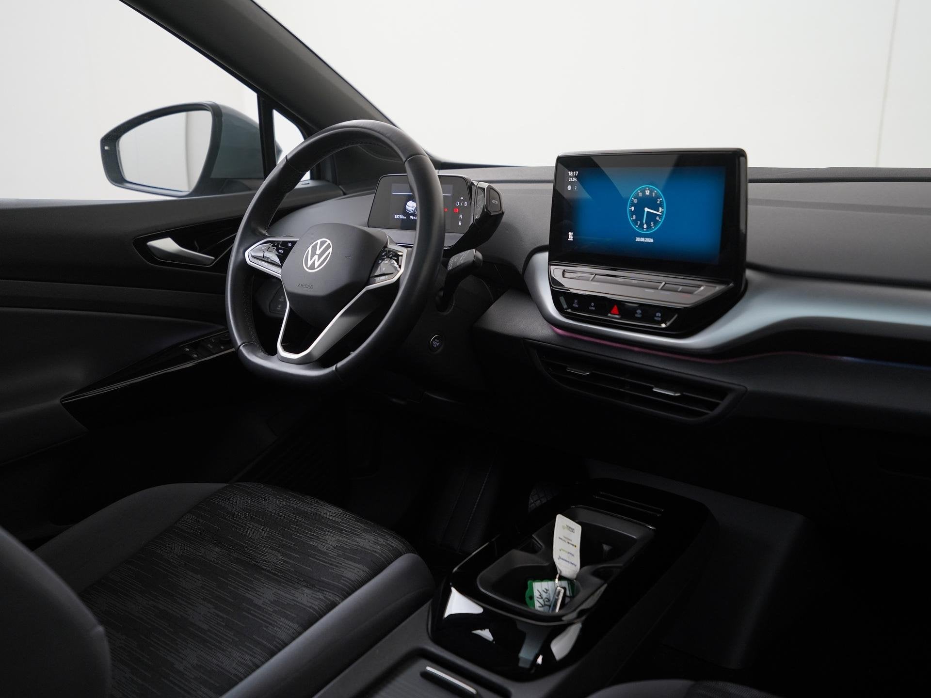 Volkswagen ID.4 Pure 52 kWh | SOH 91% | Panoramadak | Stuurv, Auto's, Volkswagen, Automaat, Zwart, 33 min, 1000 kg