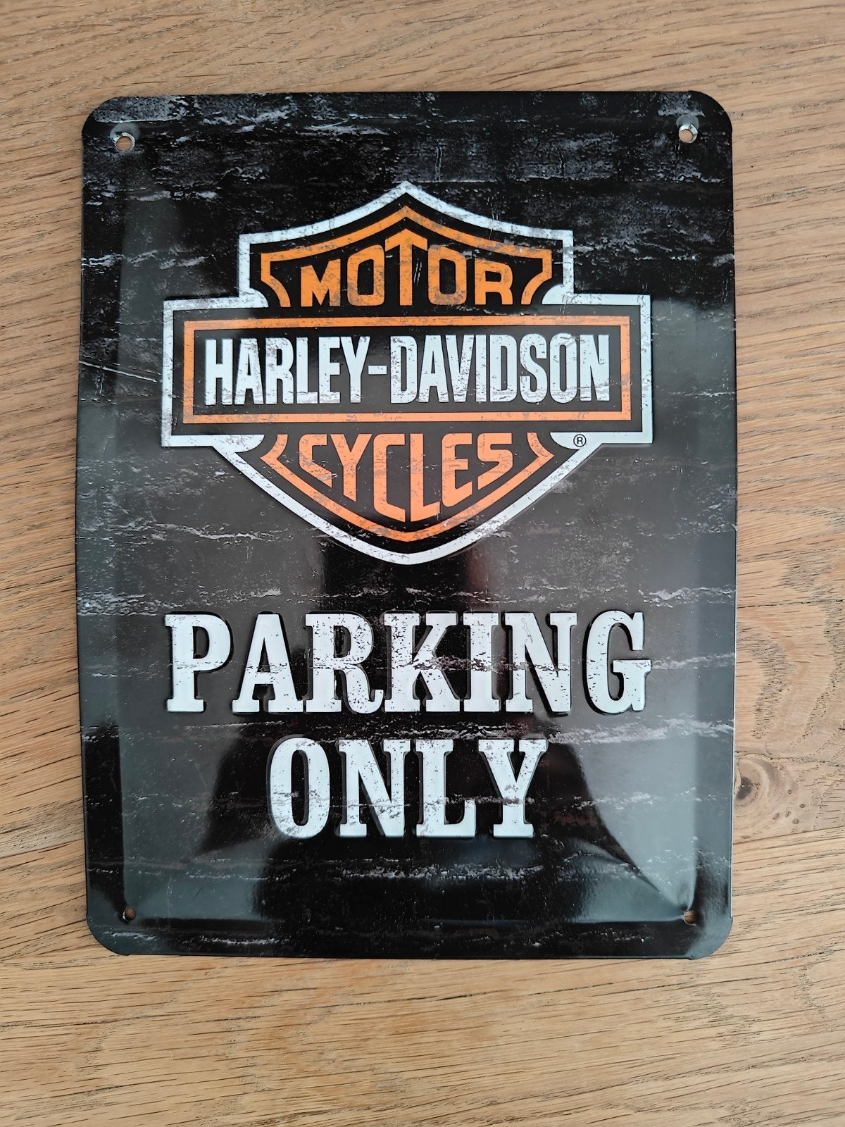 Orgineel Harley Davidson bordje (prijs incl verzendkosten)., Verzenden, Gebruikt