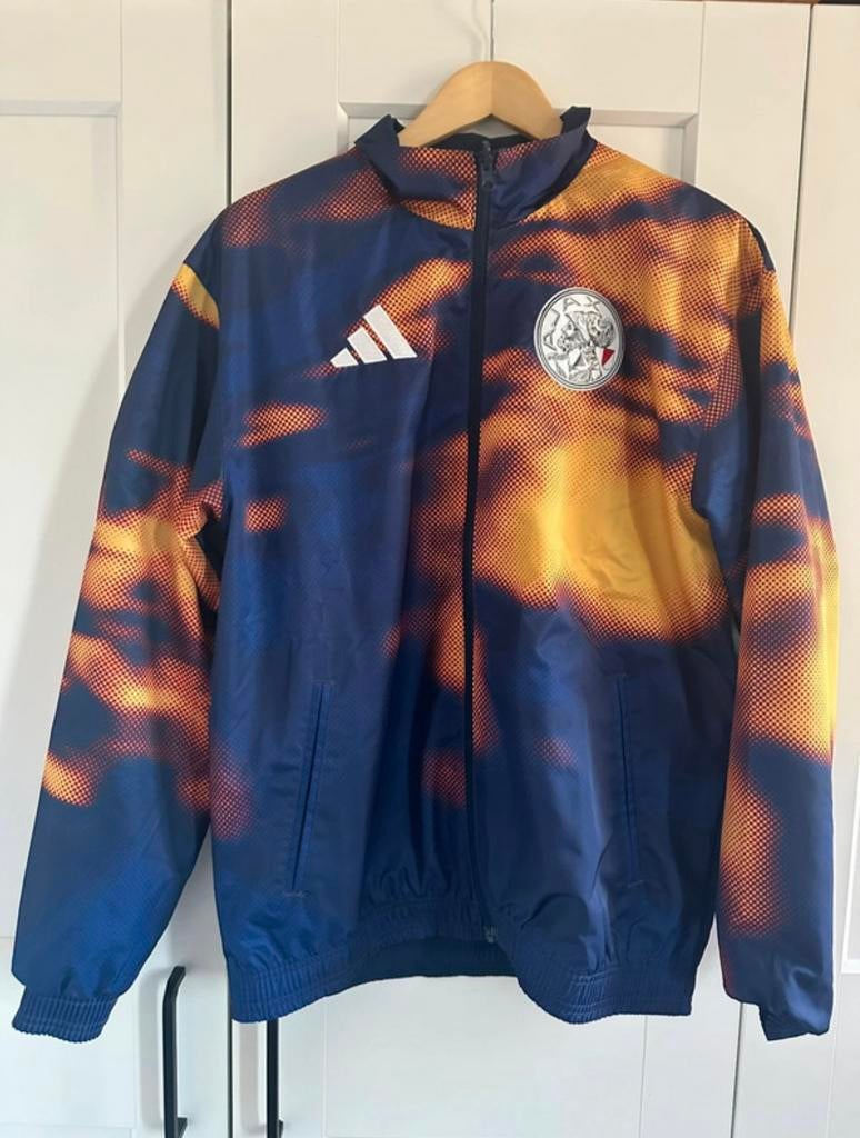 Ajax x Adidas x Daily Paper Trainingsjack Maat L, Kleding | Heren, Ophalen of Verzenden, Nieuw, Maat 48/50 (M), Blauw
