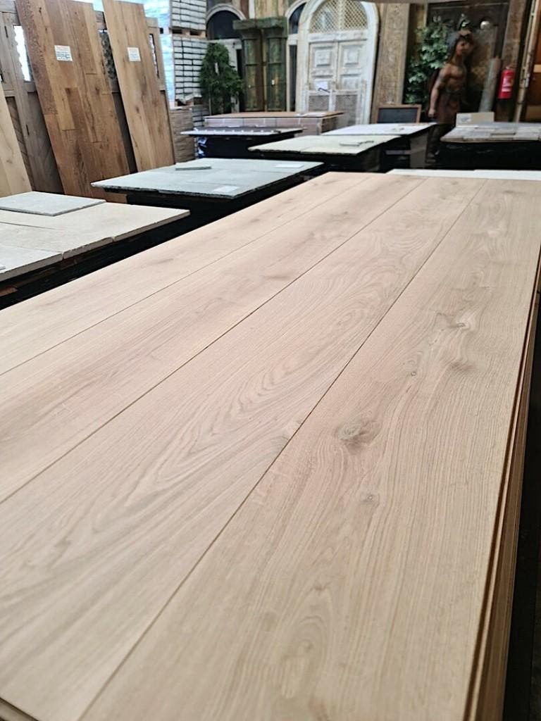 NIEUWE DEAL! MASSIEF FRANS EIKEN VLOERDELEN XL 22 CM BREED., Huis en Inrichting, Stoffering | Vloerbedekking, Nieuw, Parket, 75 m² of meer