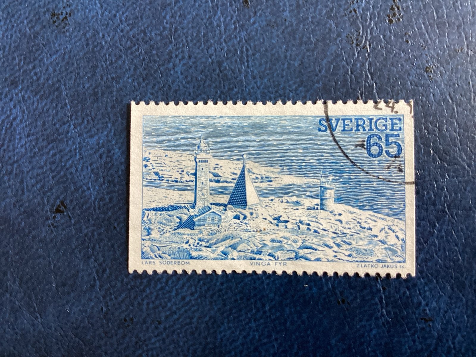 Zweden 1974-Mi.855- Vinga Fyr 65, Ophalen of Verzenden, Zweden, Gestempeld
