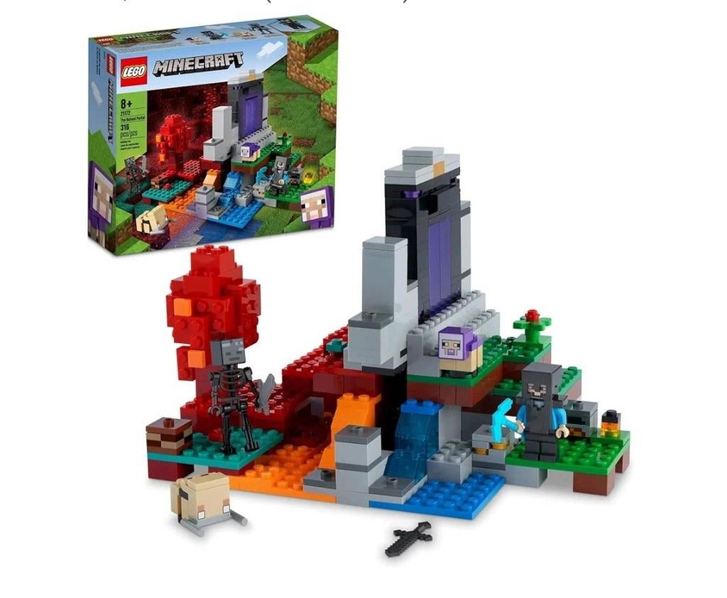 Lego Minecraft 21172 verwoeste portaal, Ophalen, Gebruikt, Lego