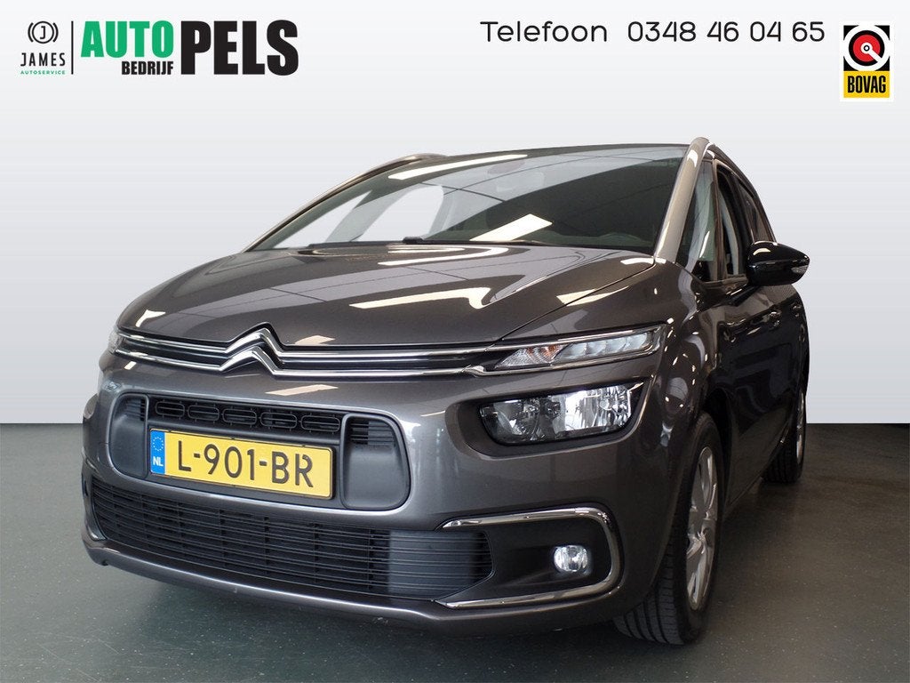 Citroën Grand C4 Spacetourer 1.2 PureTech Feel 130pk!, 7 pe, Auto's, Citroën, Voorwielaandrijving, Stof, Gebruikt, 1199 cc
