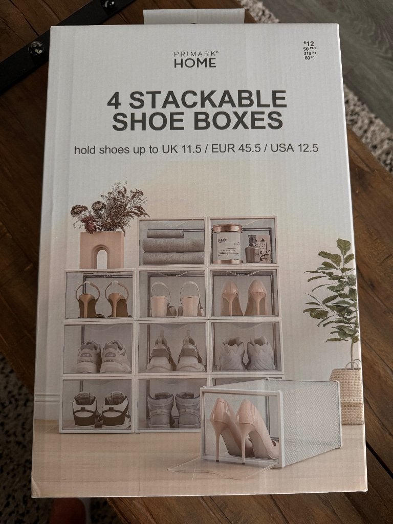 4 Stapelbare schoenen dozen, Ophalen, Doos, Opvouwbaar, Minder dan 40 cm