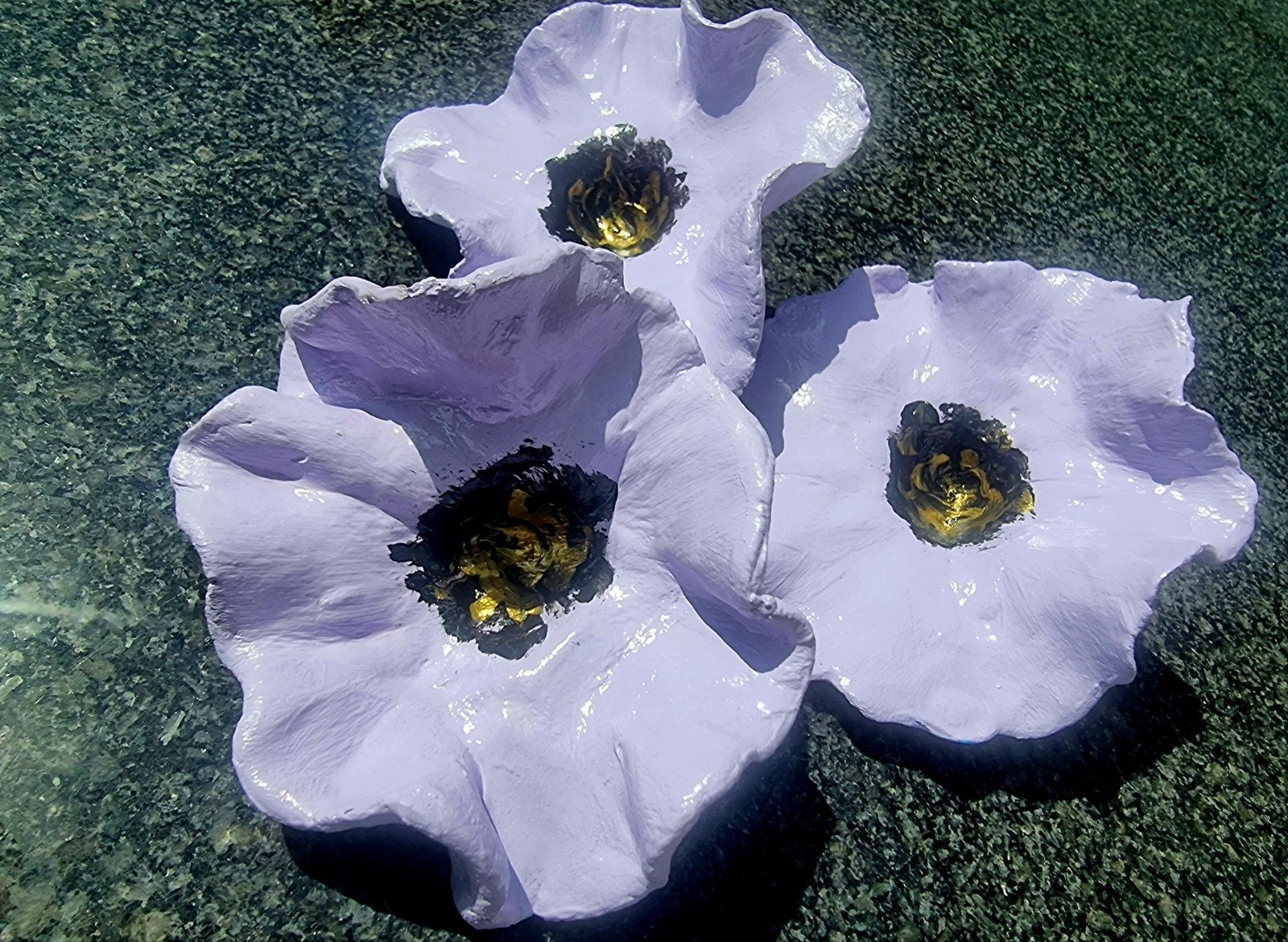 Uniek keramiek art, klaprozen bloemen, Ophalen of Verzenden