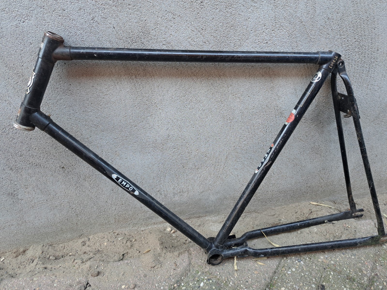 Empo fietsframe - 61 cm - Vintage, Fietsen en Brommers, Ophalen, Oldtimerfiets, Frame, Gebruikt