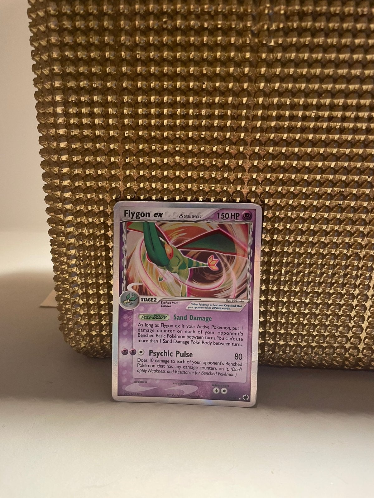 Zeldzame Flygon ex Pokémon kaart, Hobby en Vrije tijd, Verzamelkaartspellen | Pokémon, Verzenden, Gebruikt, Losse kaart