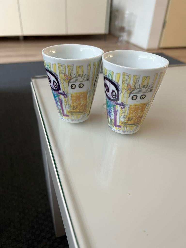 Poul Pava  be friends by aida kopjes, Huis en Inrichting, Keuken | Servies, Ophalen, Keramiek, Zo goed als nieuw, Overige stijlen