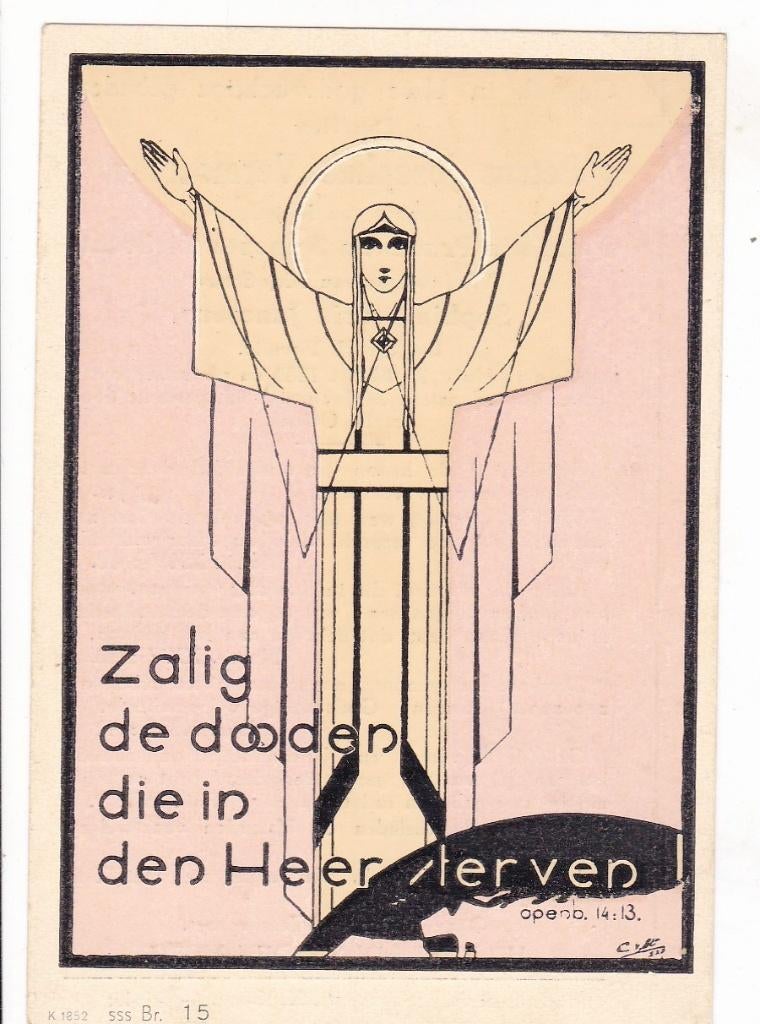Petrus Josephus Vermeersen  1883-1945, Verzenden, Bidprentje