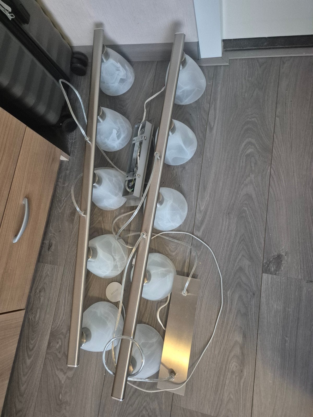Set van 2 plafondlampen met 5 spots elk, Huis en Inrichting, Ophalen, Zo goed als nieuw