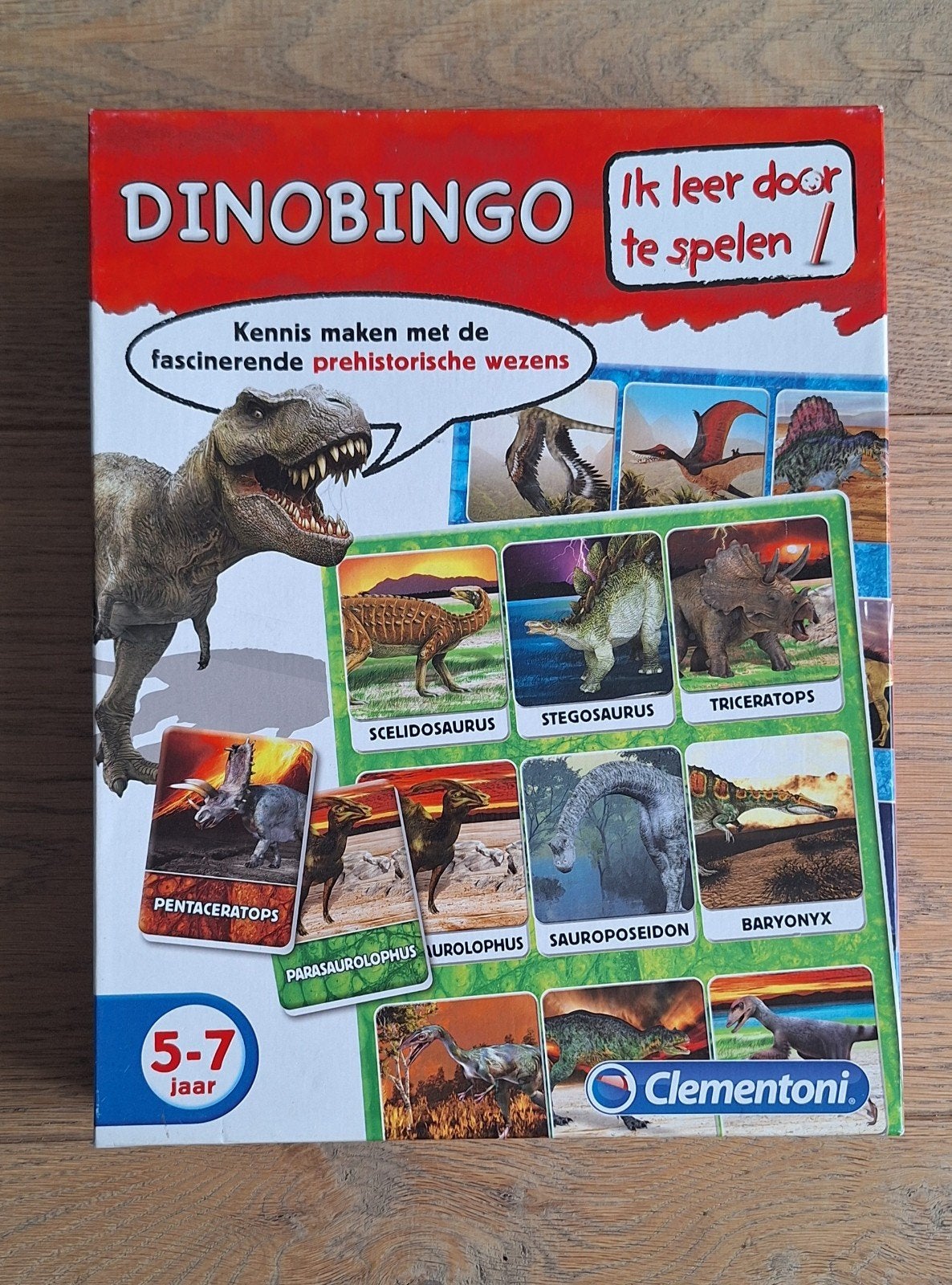 Clementoni DinoBingo - Educatief Dinosaurus Spel, Ophalen of Verzenden, Gebruikt, Overige merken