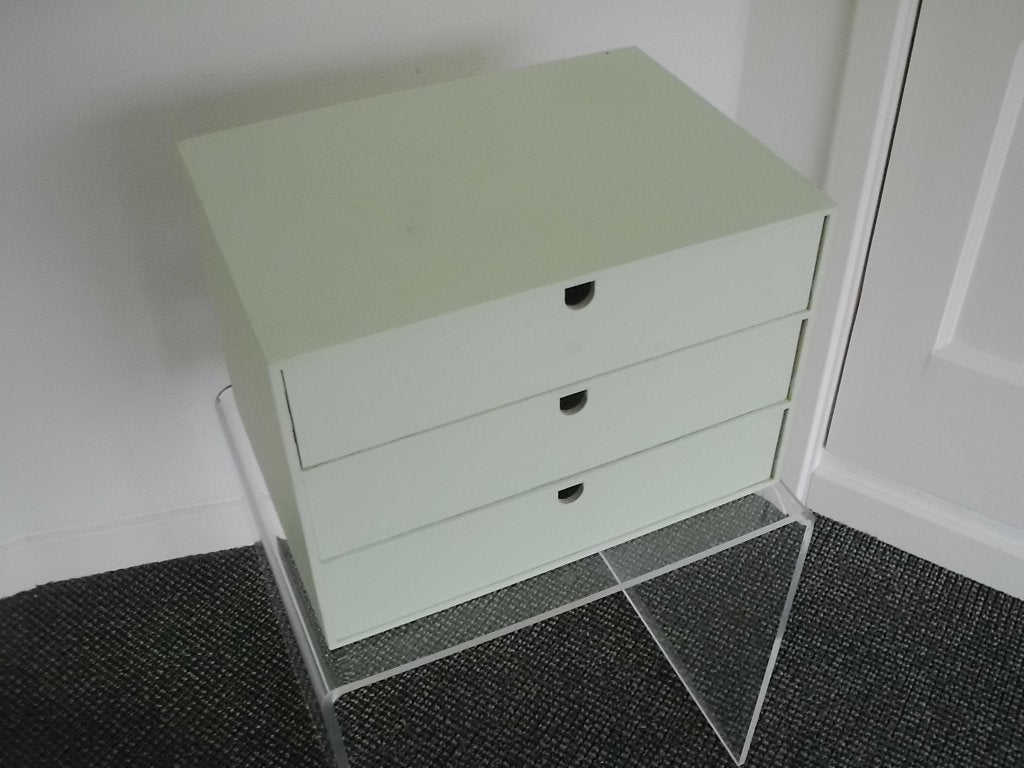 1 x kleine ladekast, IKEA FIRA, 3 laden, triplex, mintgroen!, Ophalen, Gebruikt, 50 tot 100 cm, 3 of 4 laden