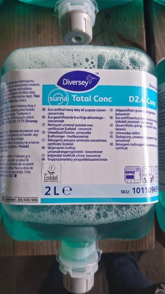 23x Diversey Suma Total D2.4 Conc Eco Allesreiniger 2 Liter, Huis en Inrichting, ., Ophalen of Verzenden, ., Schoonmaakmiddel