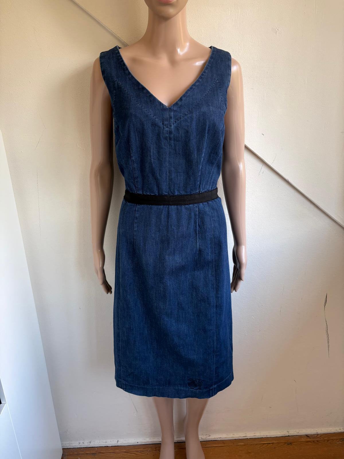 Vanilia spijkerjurk maat 40 blauw zwart, Kleding | Dames, Maat 38/40 (M), Blauw, Ophalen of Verzenden, Zo goed als nieuw