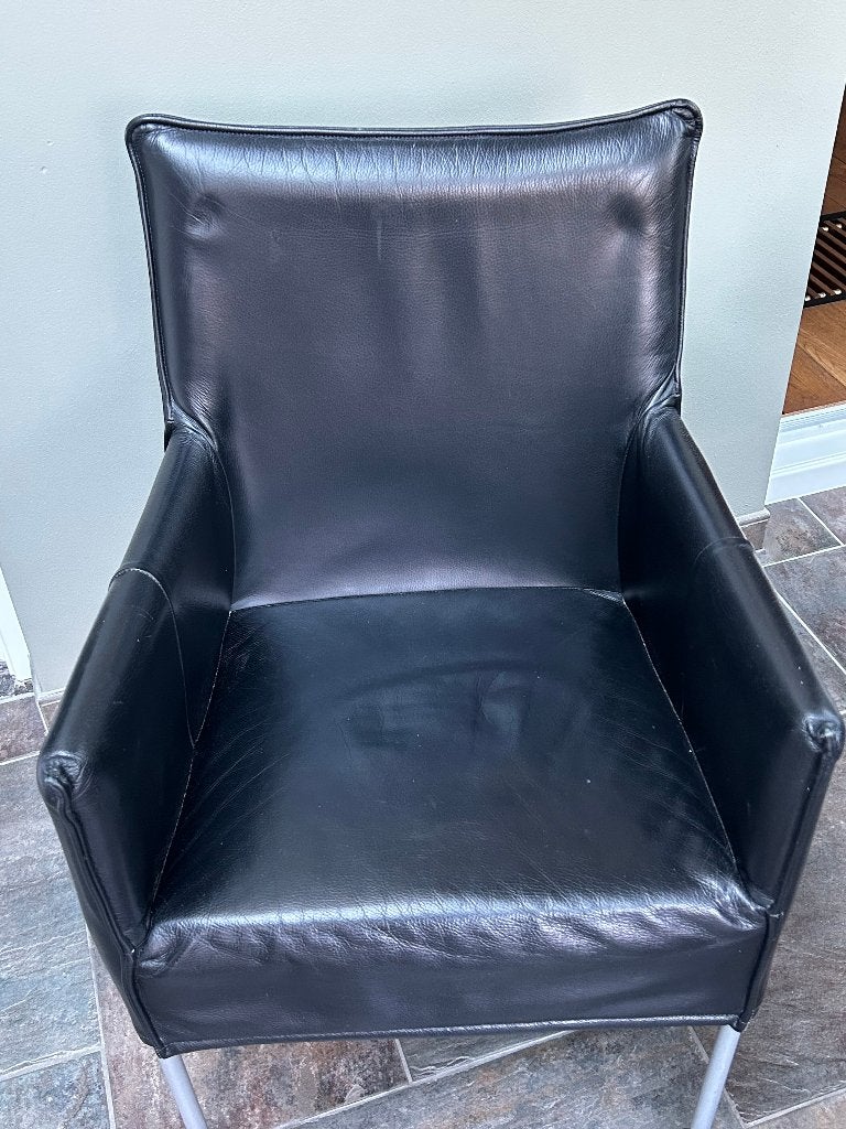 Eetkamer fauteuil (4x), Ophalen, Overige materialen, Gebruikt, Minder dan 75 cm