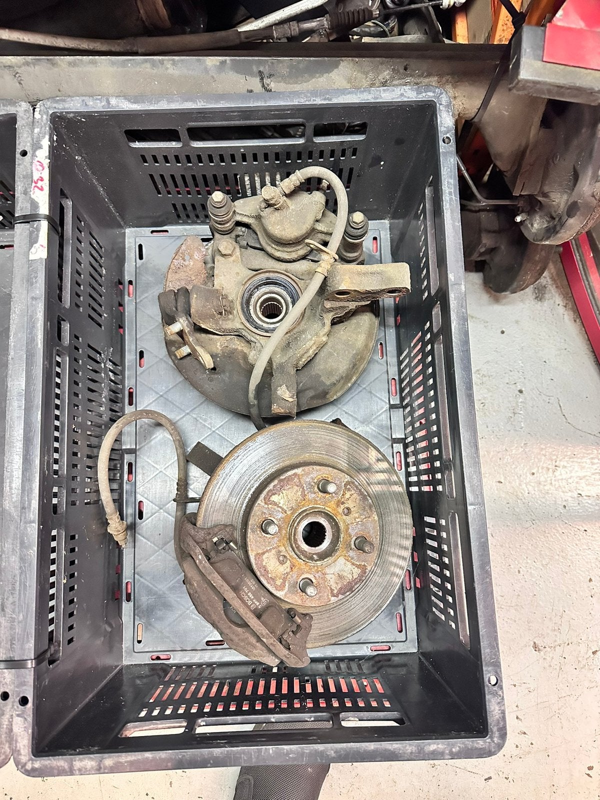 Toyota Starlet P9 Fusee Stuk Compleet Links&Rechts, Ophalen of Verzenden, Toyota