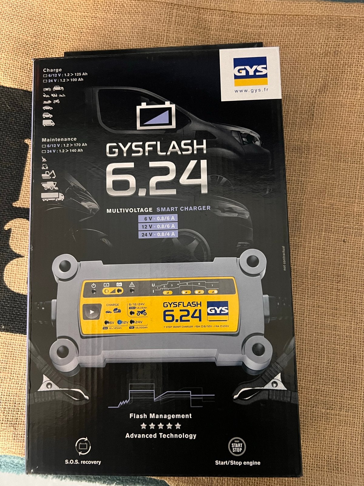 Nieuwe GYSFLASH 6.24 Multivoltage Smart Charger, Nieuw