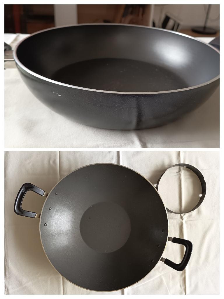 Wok (z.g.a.n.), Ophalen, Zo goed als nieuw, Aluminium, Wok