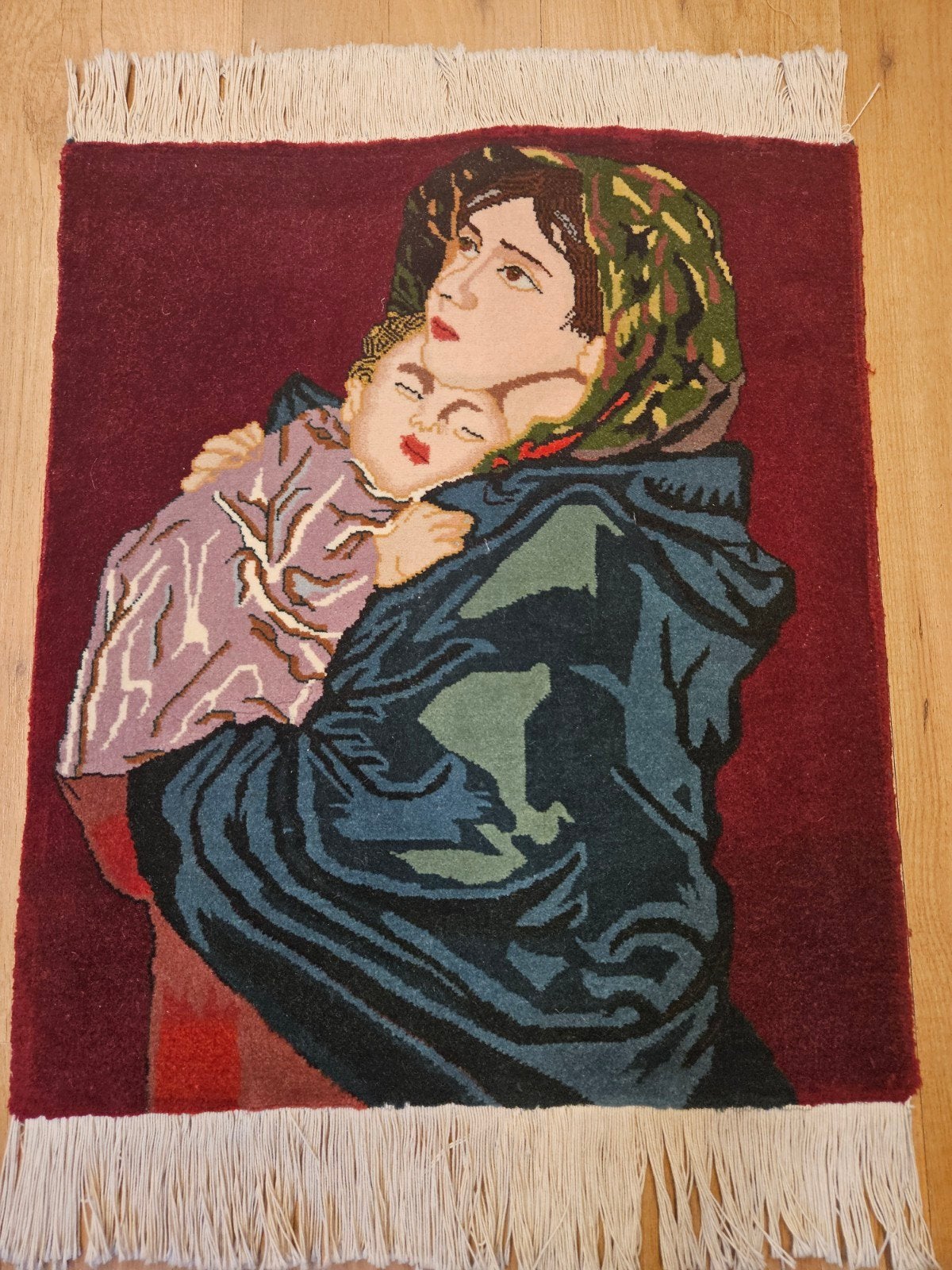 Handgeknoopt perzisch tapijt tabriz 50raj 57x50, Info@SlatsAntiek.nl, 50 tot 100 cm, Perzisch, Crème