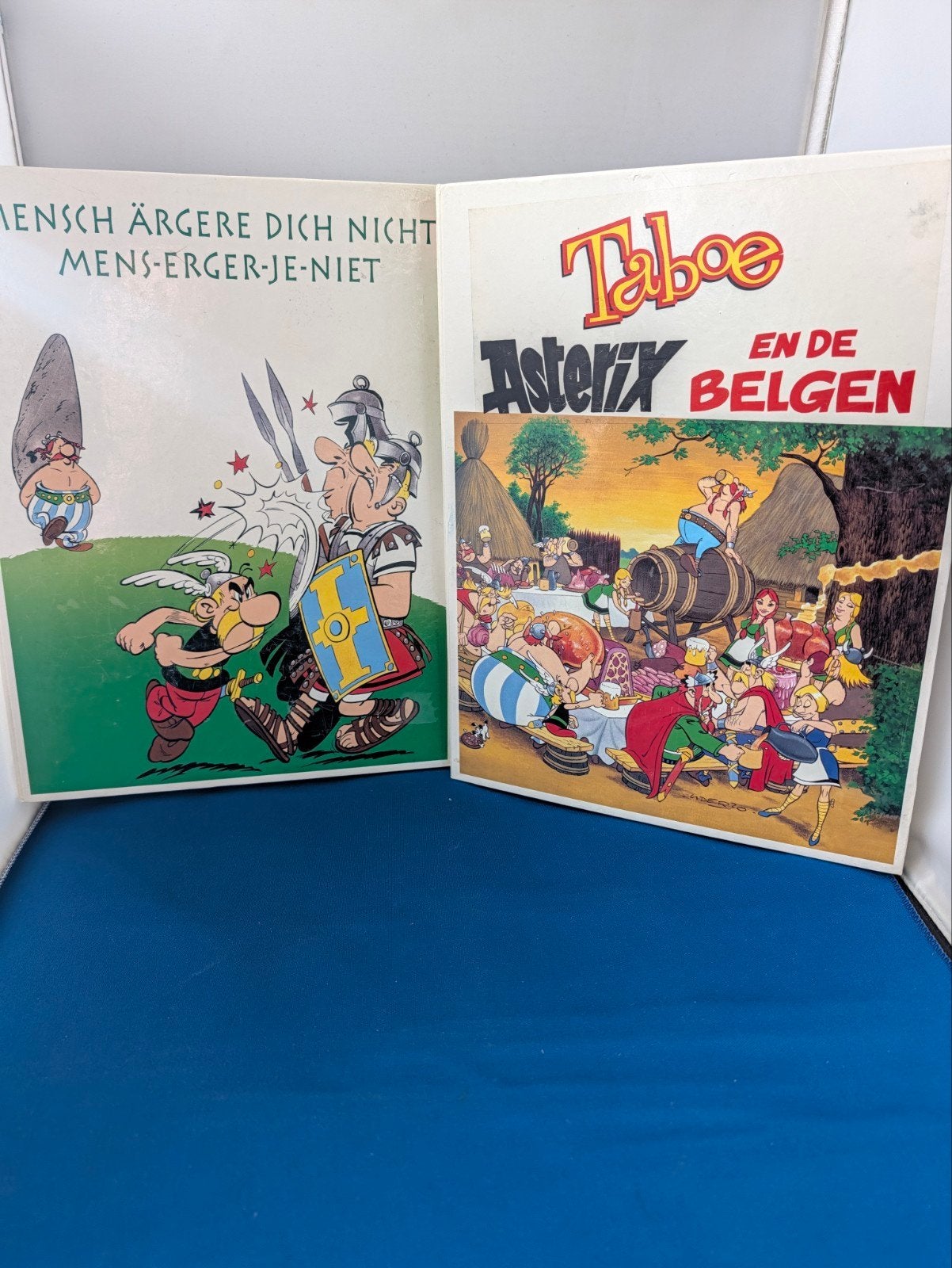 Taboe en de Belgen & Mens-Erger-Je-Niet Asterix spellen, Drie of vier spelers, Ophalen of Verzenden, Gebruikt, Atlas Collections
