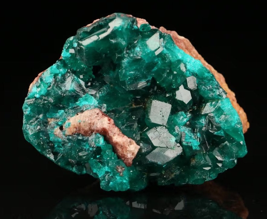 DIOPTAAS kristallen uit Kimbedi, Congo Republic., Ophalen of Verzenden, Mineraal