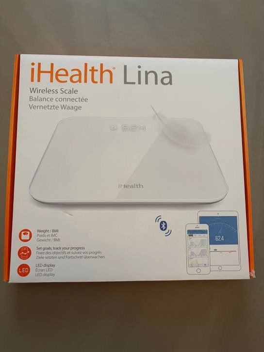 iHealth Lina Personenweegschaal - Draadloos & Digitaal, Witgoed en Apparatuur, Weegschalen, 1 tot 500 gram, 100 kg of meer, Ophalen of Verzenden