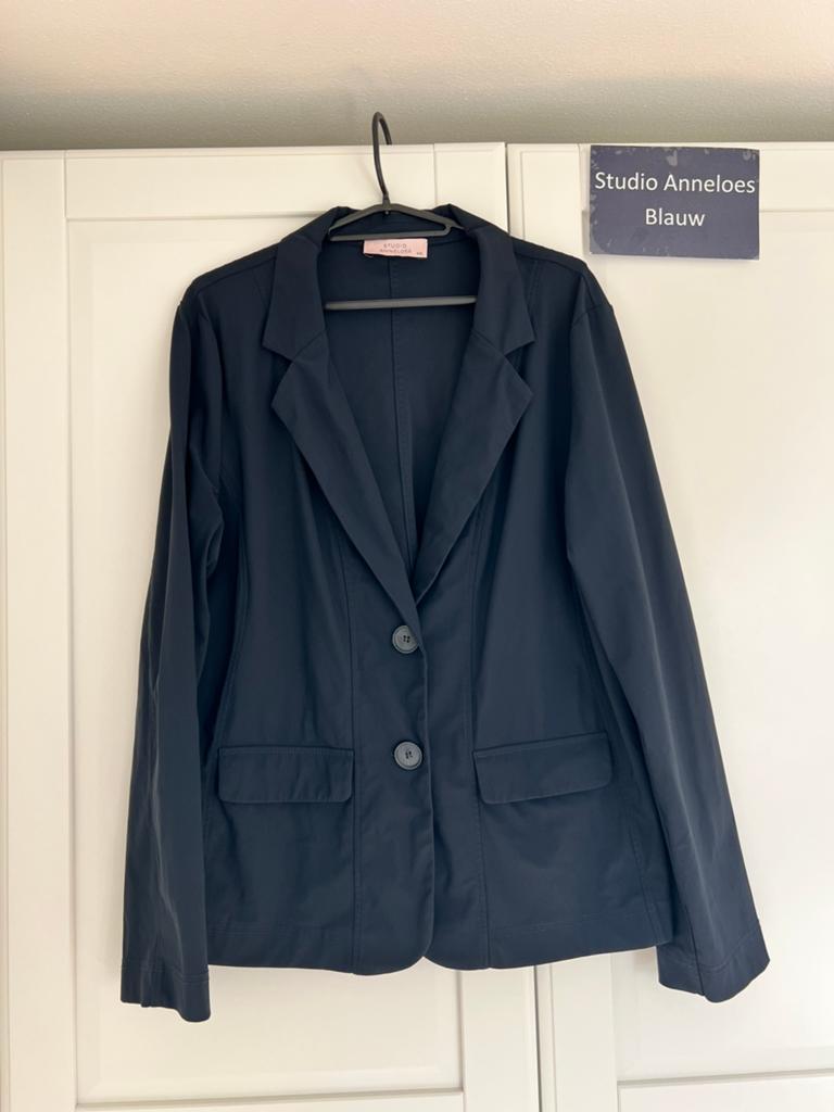 Studio anneloes clean blazer XXL donkerblauw - nieuw, Blauw, Maat 46/48 (XL) of groter, Ophalen of Verzenden, Zo goed als nieuw