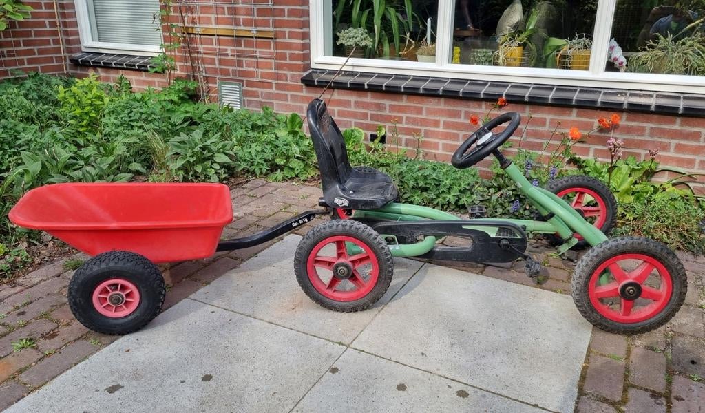 Berg Buddy skelter met aanhanger, Kinderen en Baby's, Speelgoed | Buiten | Skelters, Ophalen, Gebruikt, Berg, Vrijloopautomaat