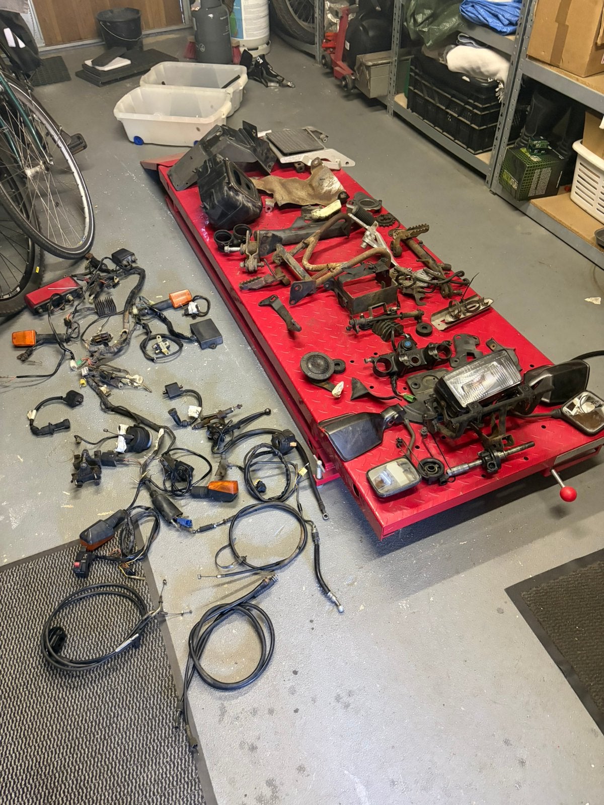 Onderdelen DR800 BIG 1991, Motoren, Ophalen, Gebruikt