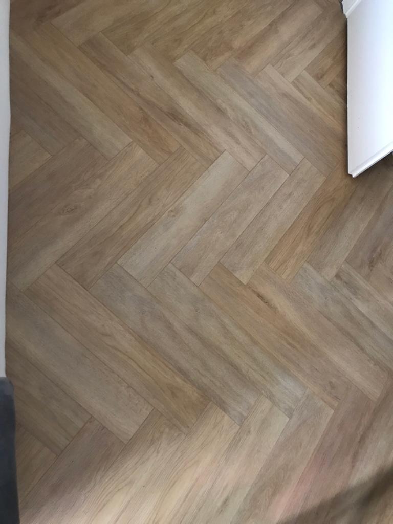 Visgraat kliklaminaat 75 m2 gebruikt, Ophalen of Verzenden, Zo goed als nieuw, 75 m² of meer, Laminaat