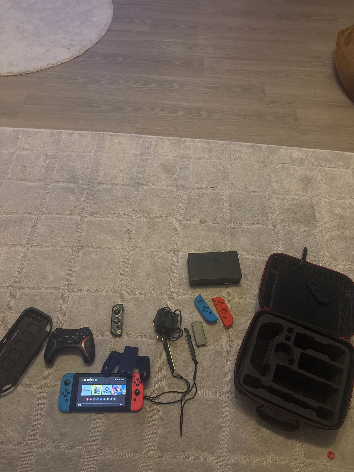 Nintendo Switch met accessoires en game, Met games, Ophalen of Verzenden, Zo goed als nieuw, Switch Original