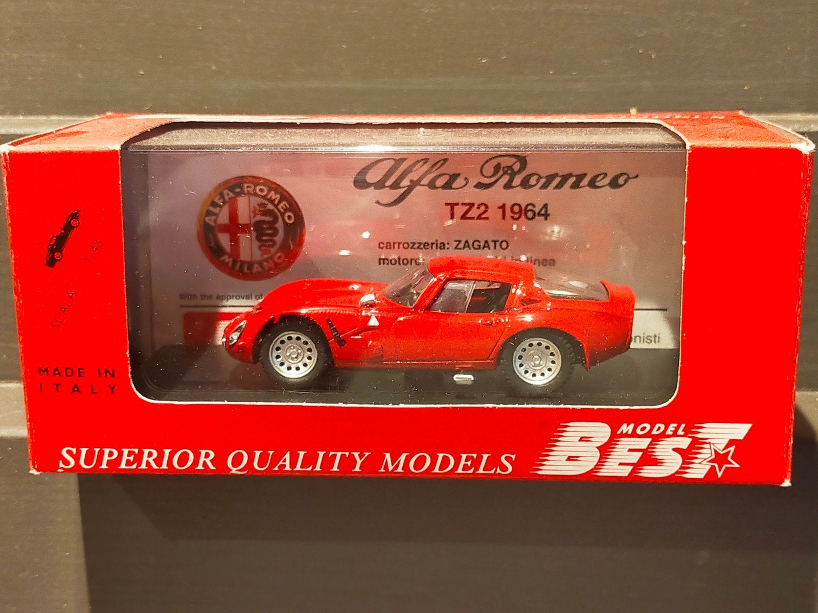 Alfa Romeo TZ2 1964 Zagato van Best Model., Ophalen of Verzenden, Nieuw, Auto, Overige merken