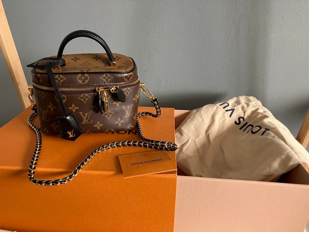 Louis vuitton Vanity pm tas, Ophalen of Verzenden, Zo goed als nieuw, Bruin, Handtas