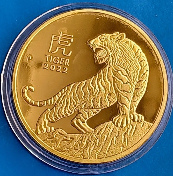 Australië Elisabeth II Jaar v.d. Tijger - 10 Dollars Replica, Verzenden, Overige materialen, Buitenland