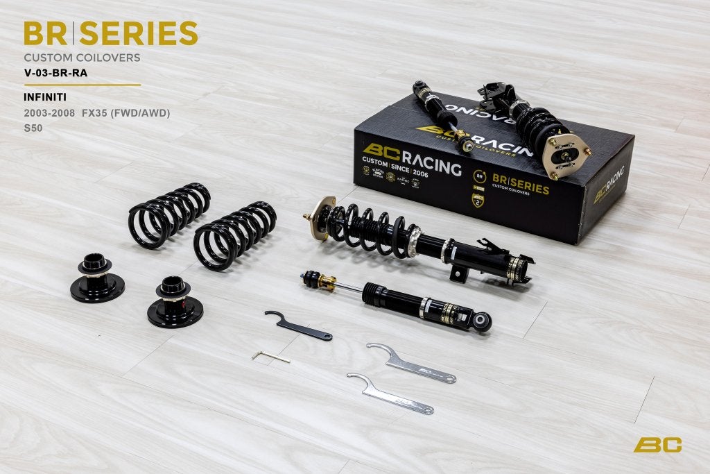 BC Racing schroefset verlaging Infiniti FX35 FX45 2003-2008, Ophalen of Verzenden