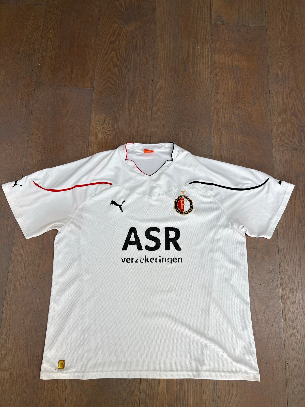 Feyenoord uit shirt - Maat 3XL - Mini gaatje, Wit, Overige maten, Ophalen of Verzenden, Voetbal
